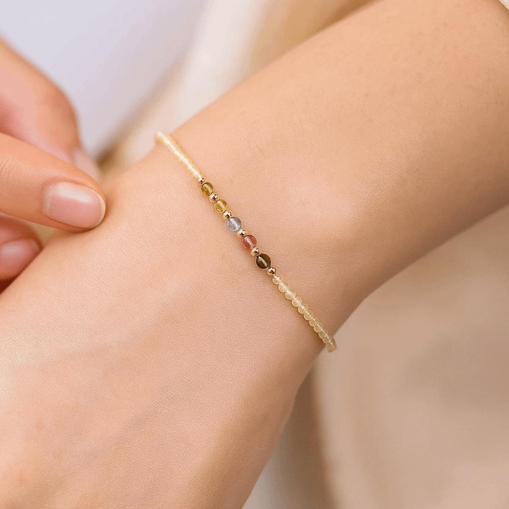 Waterproof Lucky Citrine Bracelet Jewelry Citrine Get Rich Bangle  Jewelry Accessories