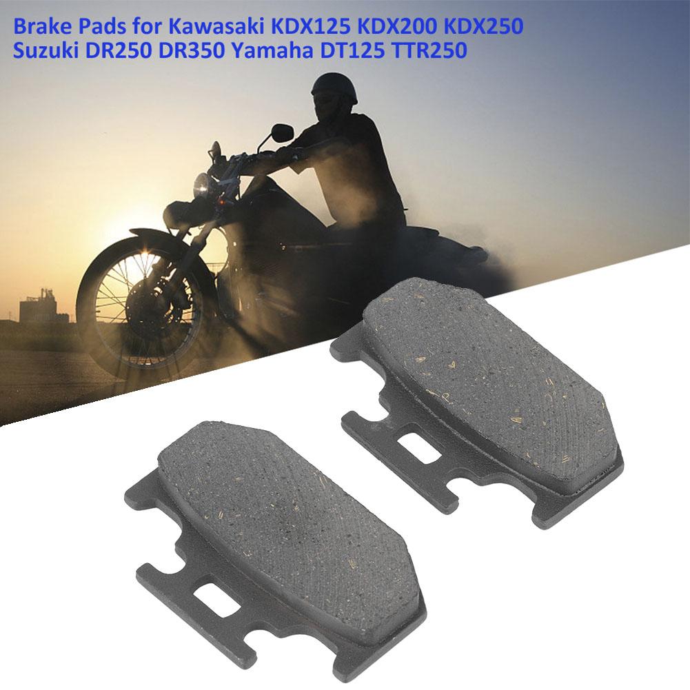 1 Set of Motorcycle Brake Pads for Kawasaki KDX125 Suzuki DR250 DR350 Yamaha DT125 TTR250