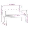 351418 vidaXL Bench Bordeaux 108x79x79 Cm Velvet