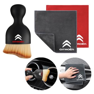 Perie de curățare a prafului din spațiile înguste ale mașinii, instrument de curățare cu perie, prosop din microfibră pentru C4 C5 C3 C2 C1 C4L C6 Picasso Saxo