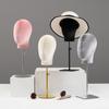 Black Mannequin Head for Displaying Wigs, Hats, and Accessories