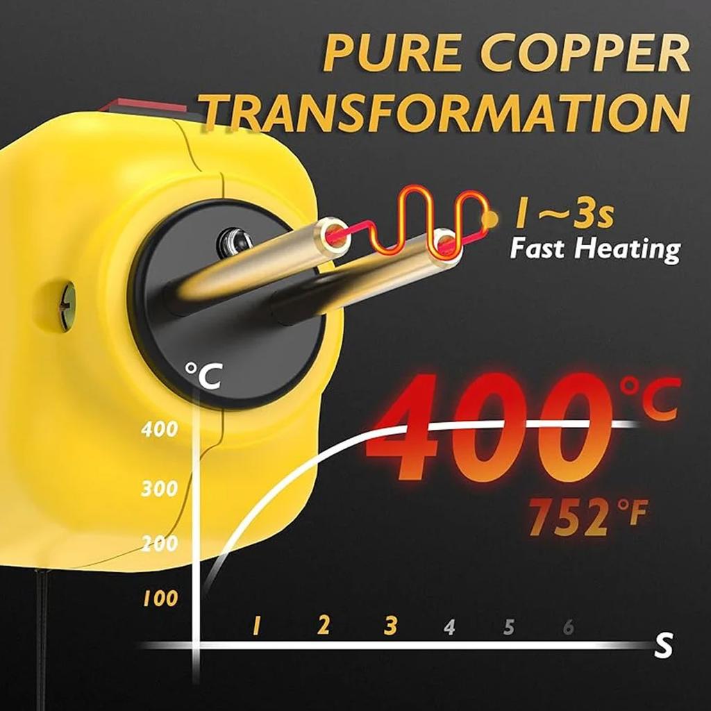 100W Portable Plastic Welder Hot Stapler Plastic Repair Kit Car Bumper Crack Kayak Repair Plastic Welding Machine Soldering Iron