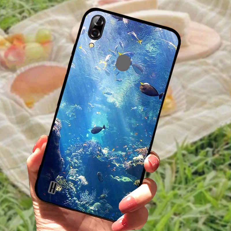 Case For Blackview A60 Cover Silicone Marble Cat Lion TPU Black Soft Covers for Blackview A60 A 60 Bags