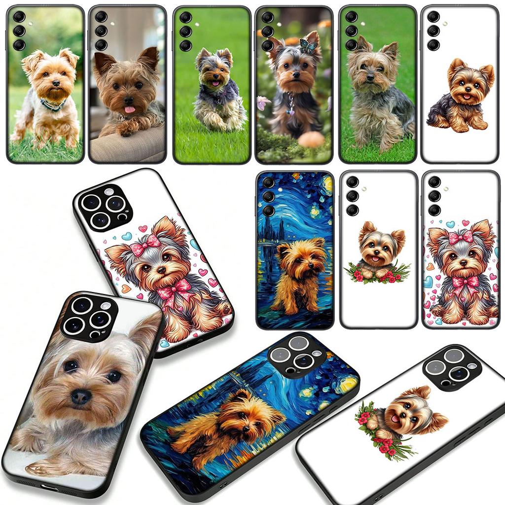 Yorkshire Terrier Yorkie Dog Pet Phone Case for Samsung Galaxy S25 S23 S22 S24 FE Ultra Plus A56 A05 A06 A15 A16 A57 S7 Edge