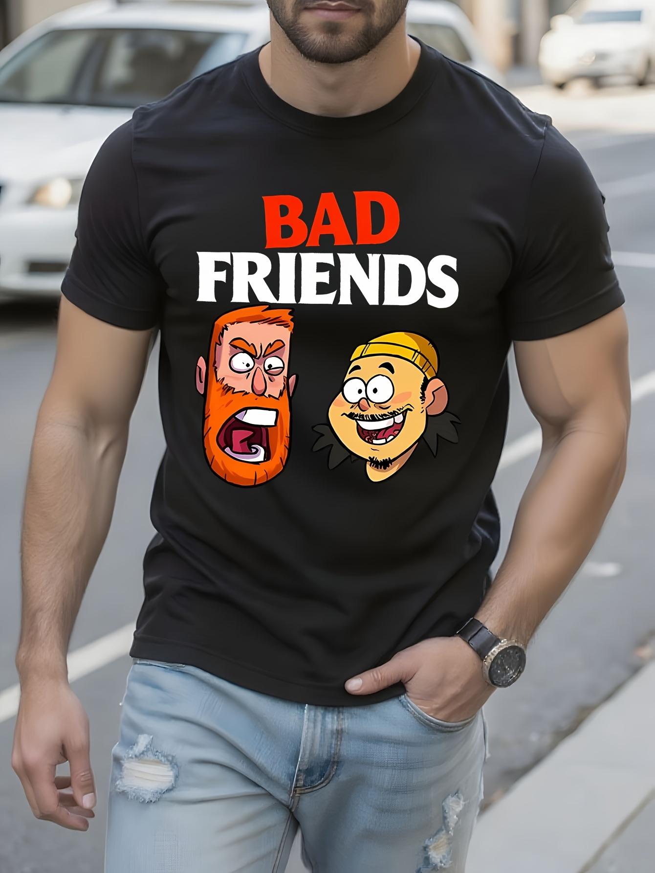 Bad Friends Podcast Graphic Tshirt Bold BAD FRIENDS Text ... XXL