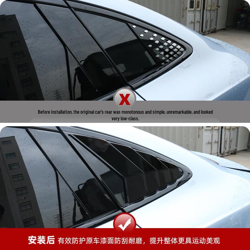 Глянцевая карбоновая накладка на заднее боковое окно для BYD Seal Glossy Black