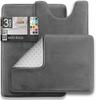 3PC  Bathroom Rugs Velvet Memory Foam Non-Slip Bath Rugs Machine Wash Dries Quickly - Ultra Soft Bath Mats for Bedroom Kitchen