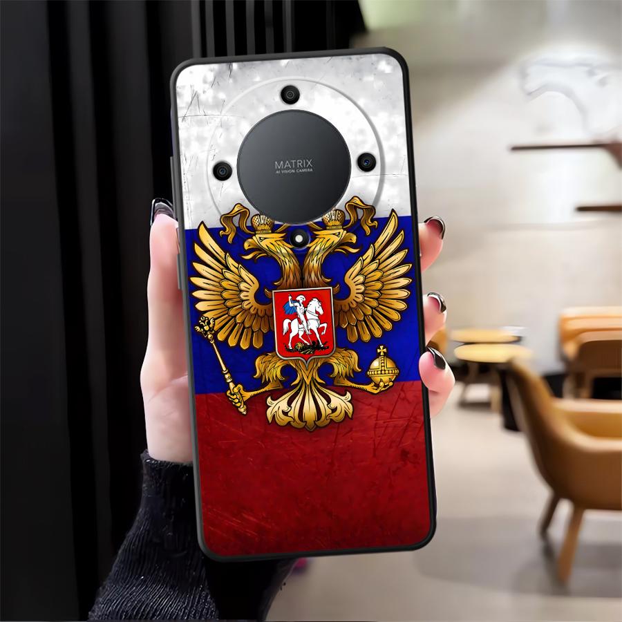 Case for Honor 90 Lite 70 8X X9c X8 X9 X9a X7 X7a Soft Back Phone Cover Russia Russian Flags