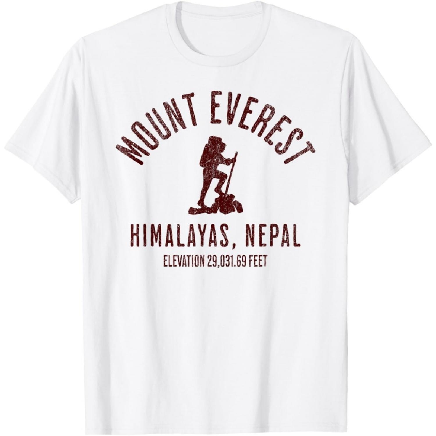 Эверест Гималаи Непал Горы Восхождение Турист Футболка XXXXXL белый