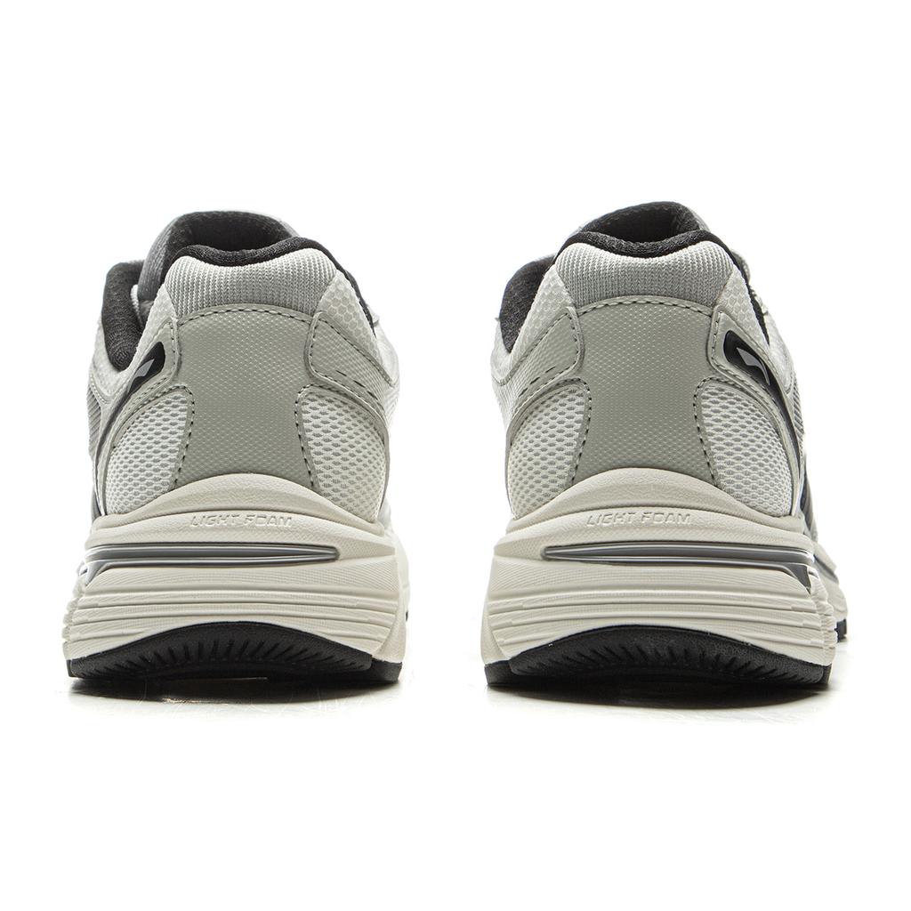 Li Ning Pentium P1000 Slip Resistant Abrasion Resistant Low top Running Shoes Women's Gray White ARSV040-1
