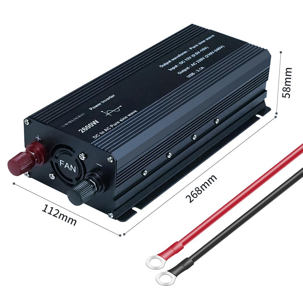 Pure Sine Wave Universal Socket Inversor Outdoor Travel High Power Converter Portable Power Inverter