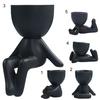 Easy To Carry Ceramic Practical Cute Anti-corrosion Little People Body Flower Pot Ornament Nordic Flower Pot