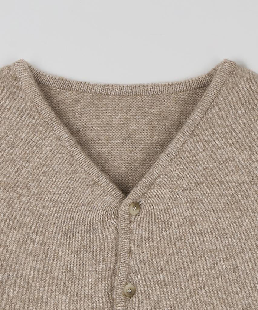 Nodu Sage Basic Cardigan [Beige]