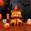 28CM Orsetto Holiday Carino e Spettrale Peluche Giocattoli Orsetto con Mantello Carino e Affascinante Bambola Orsetto Peluche Animale Morbido Cuscino Regalo Creativo per Festival