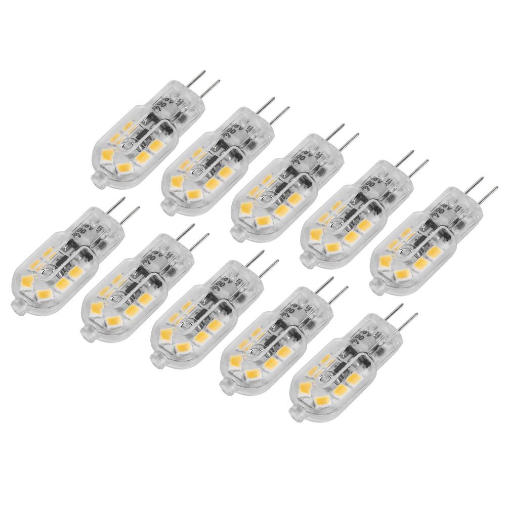 10PCS 1.2W Bi Pin Bulbs 12V LED Light Bulb Easy G4 LED Bulbs  Ceiling Lamps