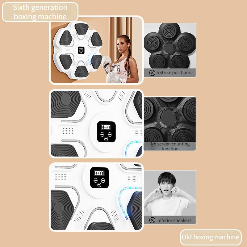 Nástěnný cíl Domácí elektronický reakční cíl Boxerské sportovní tréninkové vybavení Inteligentní hudební boxerský stroj