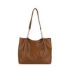 Stylish Large Tote Bag For Women In Black White Brown Or Coffee With Chic Design And Soft Pu Material
