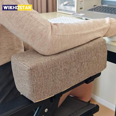 1pc Cotton Linen Foam Elbow Pillow Chair Armrest Pads Support Arm Rest for Office Chair Armrest Chair Cushion Pads Elbow Relief