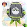 Zomg Jumbo Plush Animal Toy Soft And Stuffed Fiber Cotton Green And Grey 23*22cm