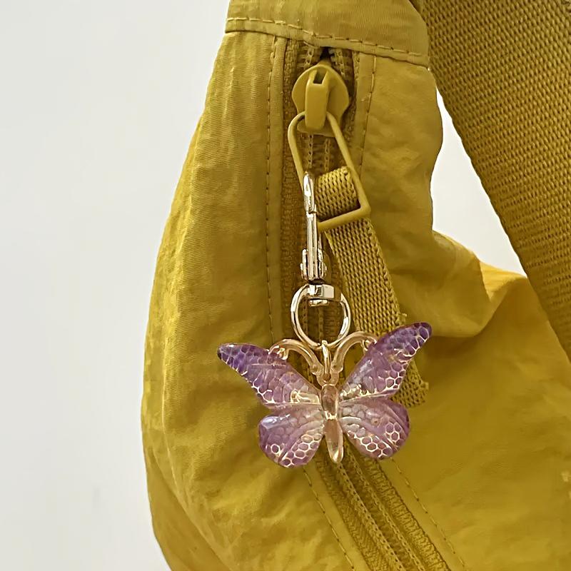 1Pc Alloy Keychain Charm Keychain Bag Women'S Gift Butterfly Keychain Backpack Multi-Color
