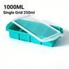 1000ml Big Ice Tray Mold Silicone Freezer Trays Large Ice Mold Food Storage Box Fresh Keeping For Freezing Soup IY Ice Maker