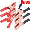 10/2Pcs Red + Black 70mm Crocodile Car Caravan Van Battery Test Lead Clips Best Promotion Alligator Clips Connector Plug Power