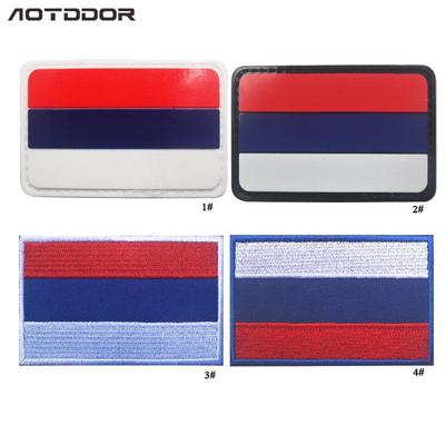 Russian Flag Embroidery Patch Badge
