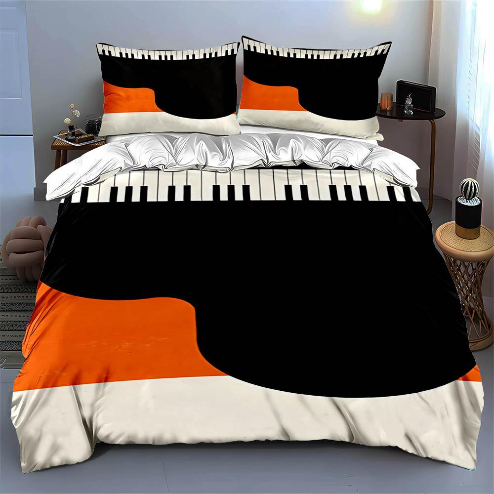 Keyboard-inspired design. Bedding Duvet cover sets Duvet covers Pillowcases gifts (1 * Duvet Cover 2 * Pillowcases, without duvet insert)