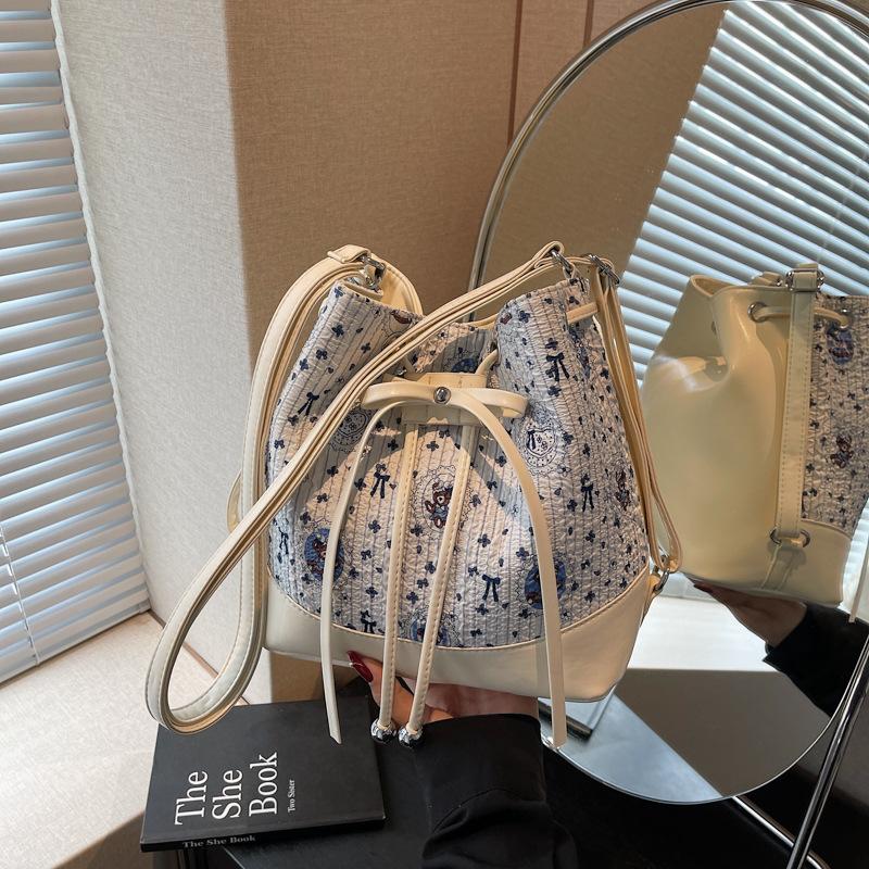 Today's Popular Bags for Women's New Multi-purpose Double Shoulder Back Bag Single Shoulder Crossbody Bucket Bag