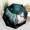 1pc Anime Character Inspired Outdoor Umbrella - Automatic Opening/Closing, Portable 3-Fold Design with 8-Bone Iron Frame - Perfect Gift for Fans, Trav