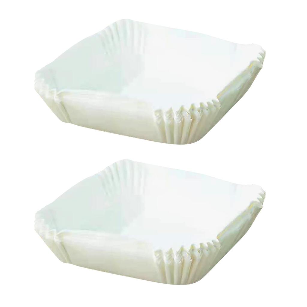  Fryer Square Disposable Paper Liners 50pcs Nonstick Disposable  Fryer Liners 6.3in Square Baking Paper