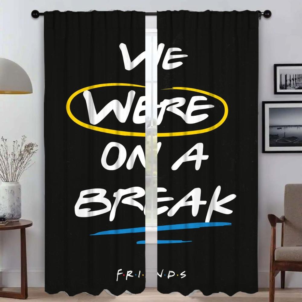 

Друзья Современные шторы для гостиной для камеры Хэллоуин украшение перегородка шторы для домашнего интерьера 2 штуки штора блэкаут W50xH70cmx2pcs-CL