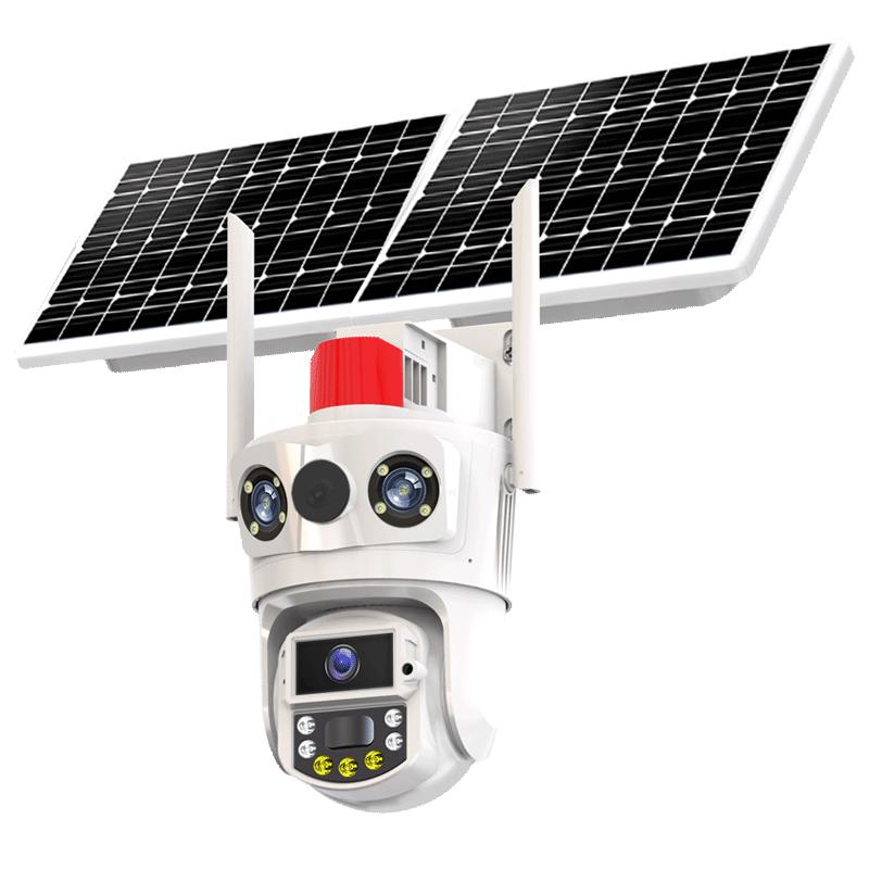 4G Solar Outdoor PTZ Security Camera with Smart Tracking CN plug (adapter included)