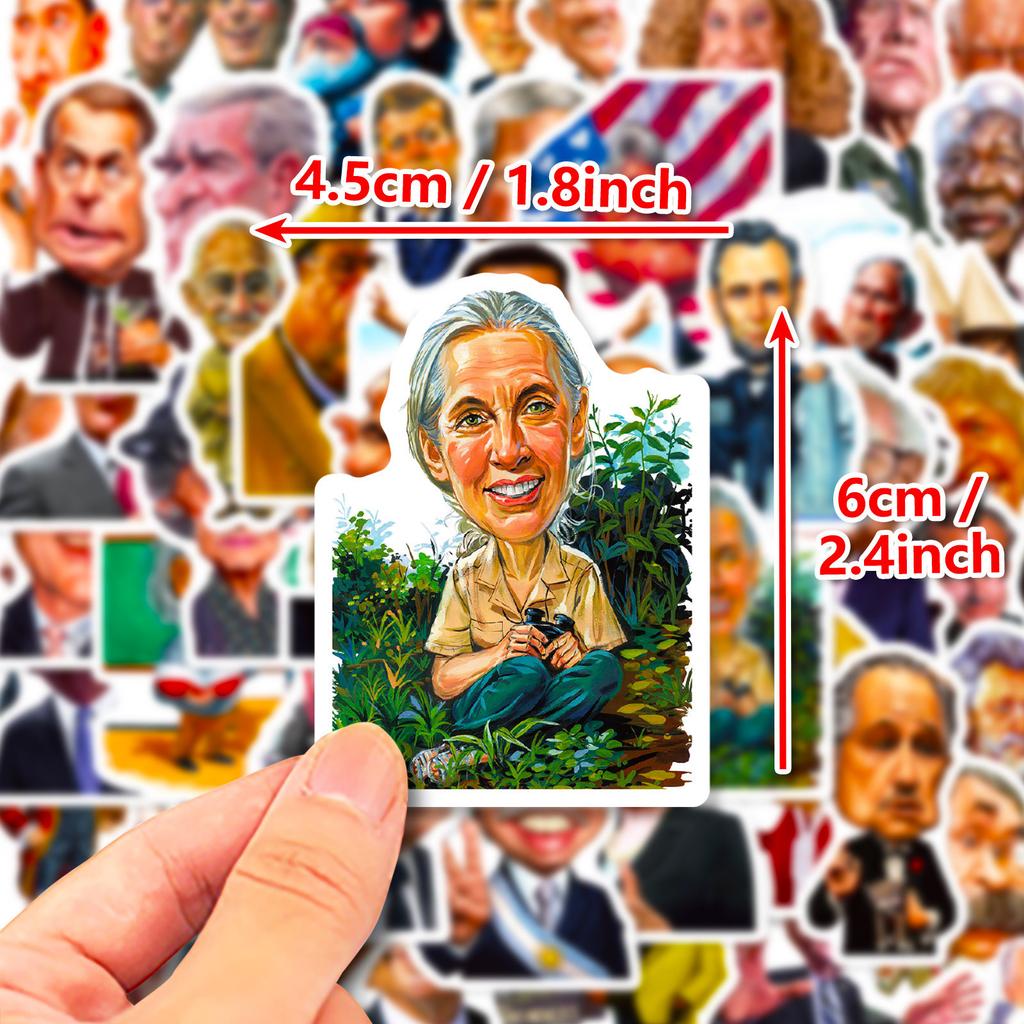 Spoof Celebrity Suitcase Computer Skateboard Decoration Children's Stickers Paper