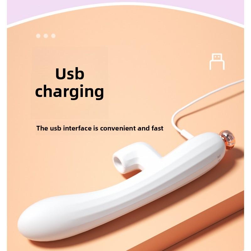 Female AV Vibrator Adjustable Multi-Frequency Sucking Electric Masturbator Adult Products Vibrating Wand Stick