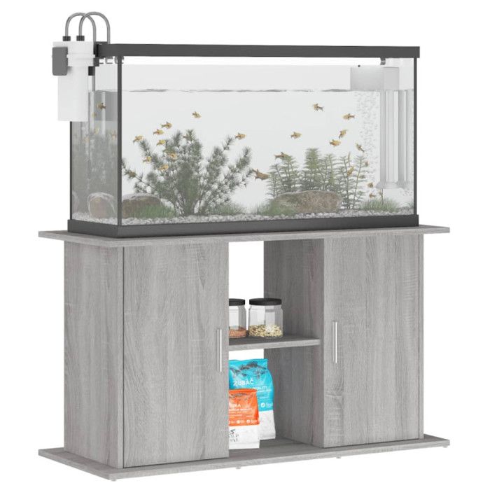 VidaXL Support pour aquarium sonoma gris 101x41x58cm bois d'ingénierie 833613