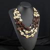 Ethnic Bohemia Statement Multi Layer Color Wood Bib Beads Long Handmade Choker