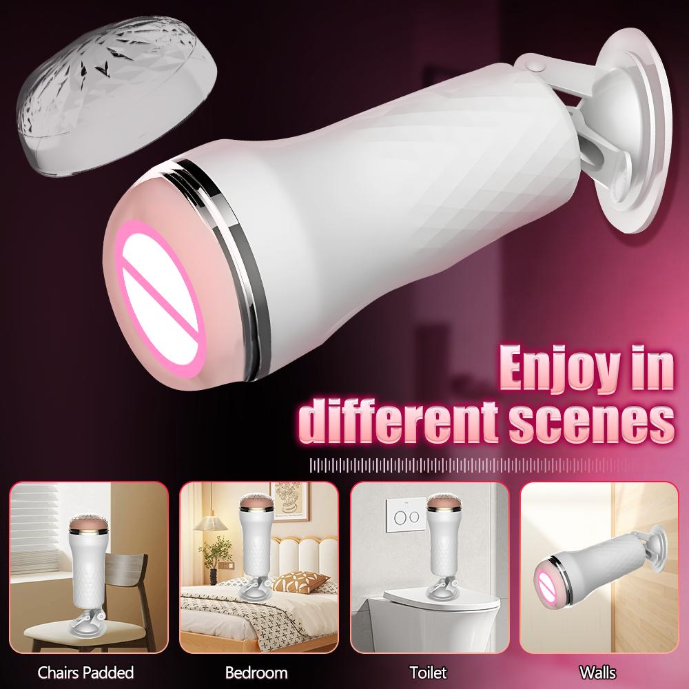 Sex Toys Male Masturbator Cup Pocket Pussy Suction Cup Lifelike Artiflcial Vaginal Masturbator Toys for Men Adult Erotic Toys