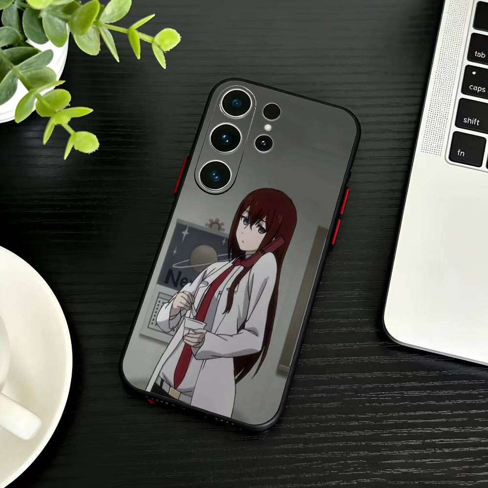 STEINS GATE D-Rintaro O-Okabe Phone Case For Samsung S26,S25,S24,S23,S22,S30,S21,Ultra,Plus,FE 5G Black Soft Cover