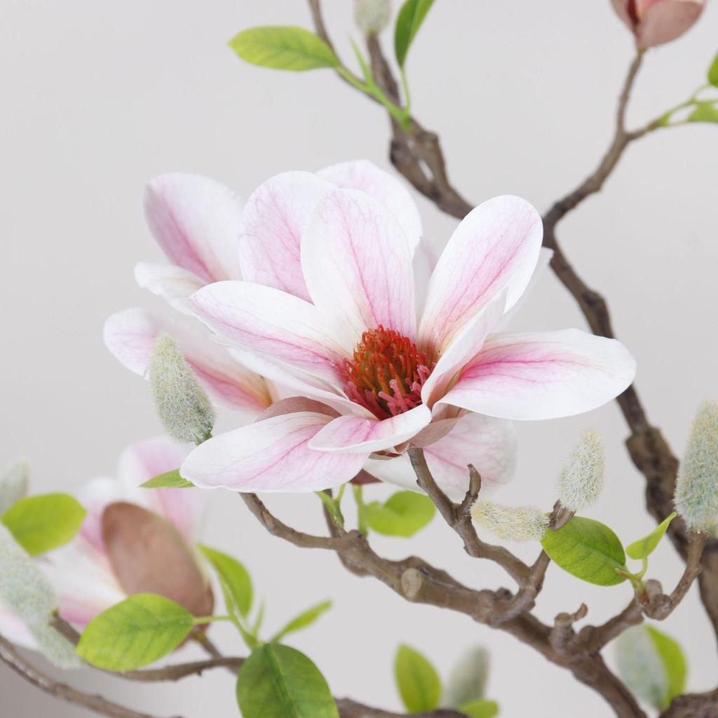 Artificial Magnolia Tree: Indoor Potted Decorative Plant for Home, Hotel, or Living Room Decor