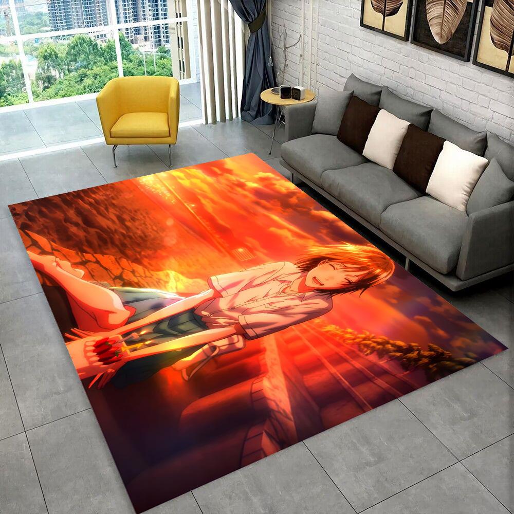 3D Cartoon Blue Box Ao No Hako Love Anime Hina Carpet Rug for Home Living Room Bedroom Sofa Doormat Decor,kid Non-slip Floor Mat