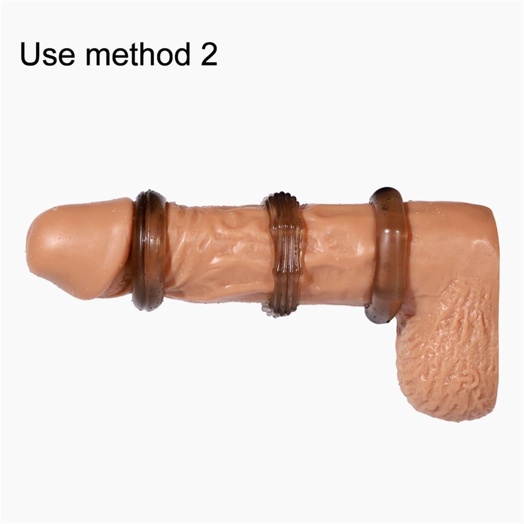 Couple Lover Sexy Play Games Ring Men Soft Silicone Time Delay Ring