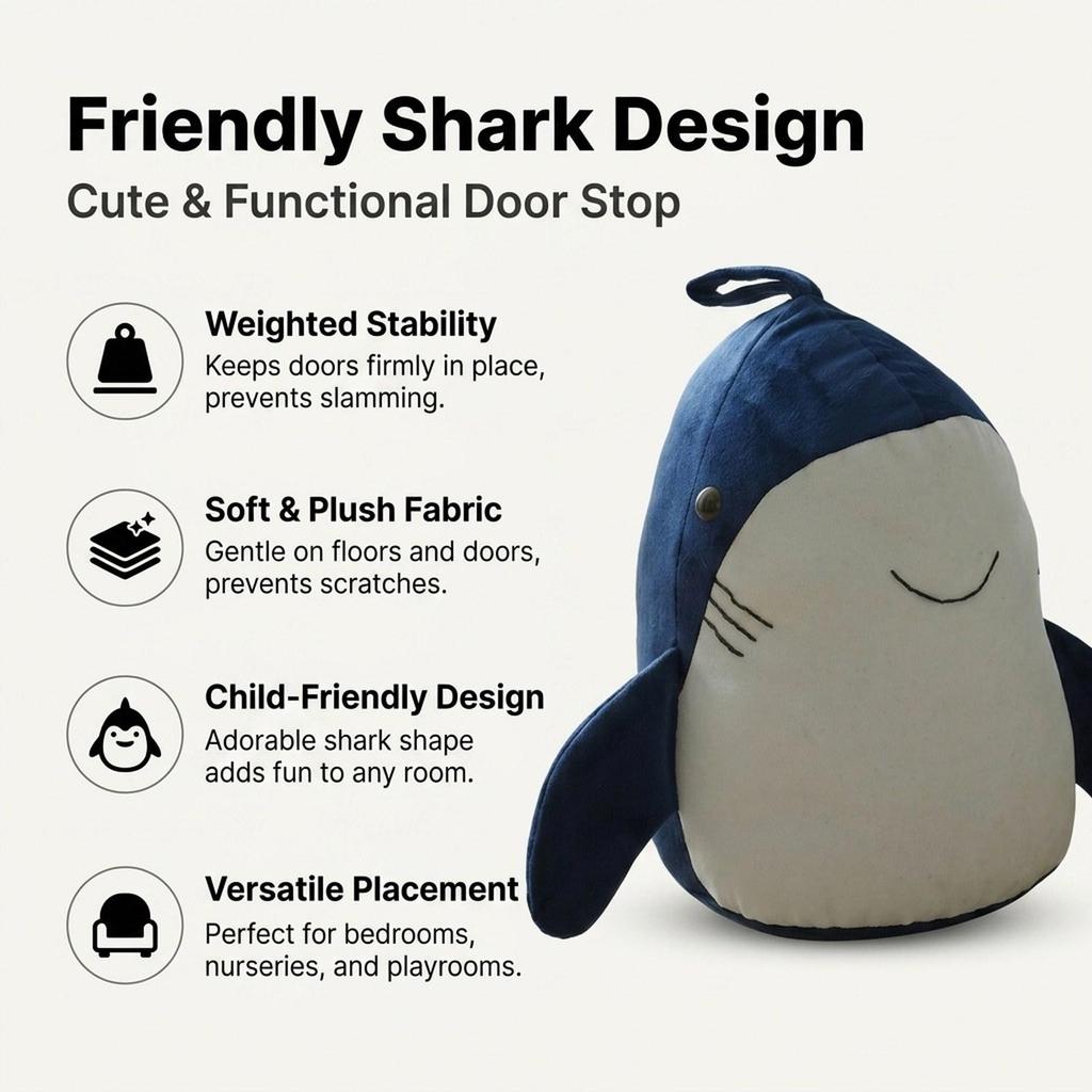 Animal-shaped Doorstop, Sturdy, Compact, with Cartoon Design, for Indoor Use, Ideal Protecting