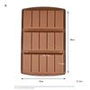 3-In-1 Chocolate Bar Molds Silicone Bars Break Apart Wax Melt Mould Easy Release Rectangle Durable