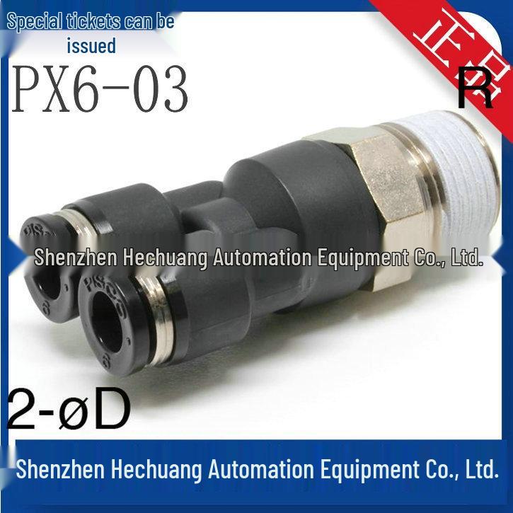 Genuine Japan PISCO Y-Type Manifold Connector: PX6-01, PX6-02, PX6-03, PX6-M5, PX6-M6