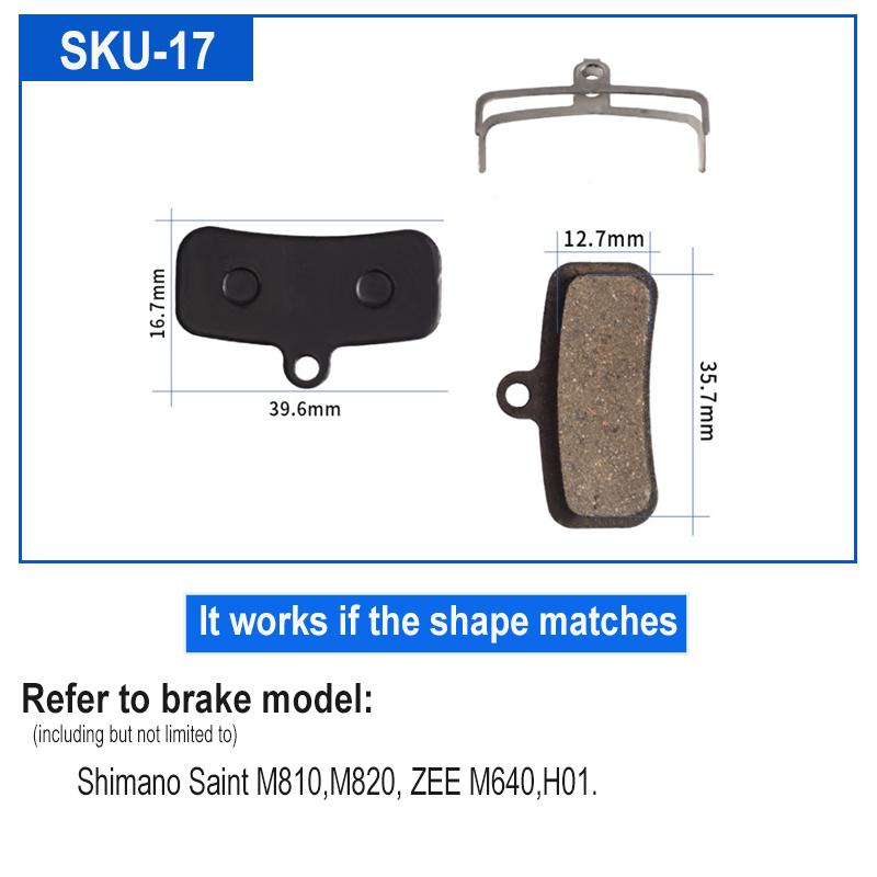 4 par Resin sykkel sykkel skive bremseklosser for SHIMANO SRAM AVID HAYES Magura Formula og scooter sykkel skive bremse