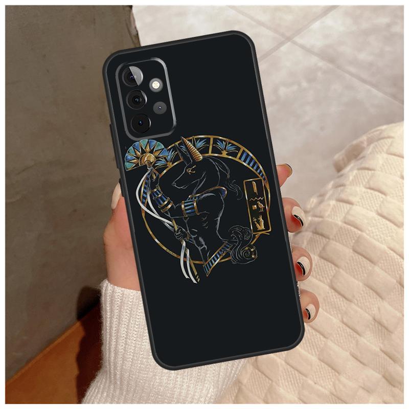 Egypt Nefertiti Anubis Ankh For Samsung Galaxy A36 A56 A16 A26 A06 A52 A53 A33 A13 A34 A54 A14 A15 A35 A55 A22 A32 Case
