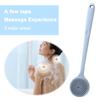 Silicone Bath Brush Long Handle Back Scrubber Non-Slip Exfoliating Brush Promote Blood Circulation Body Washing Brush for Shower