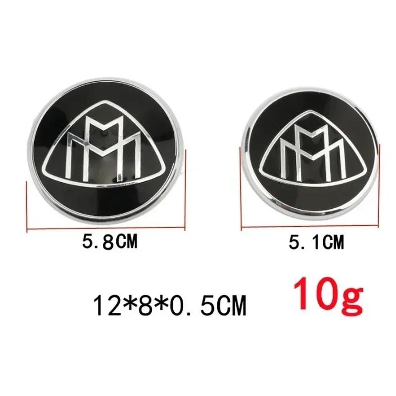 Okrągła Odznaka Emblemat do Maybach S320L S400 S500 S600 S680 Stylizacja Samochodu Naklejka na Środek Kierownicy Logo na Maskę z Pinami