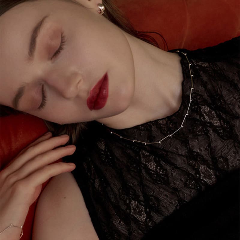 TOU SS019 Bone Chain Necklace